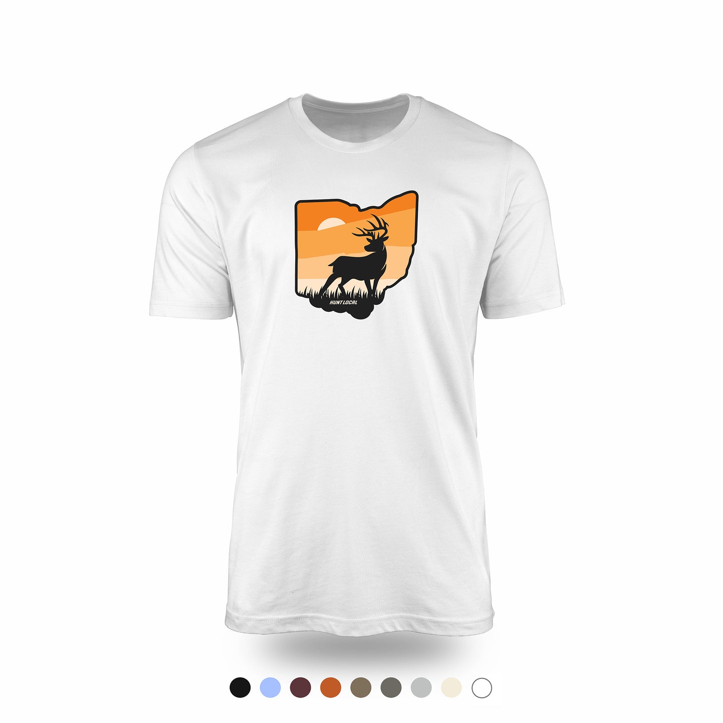 Ohio - Sunset Buck Front Tee