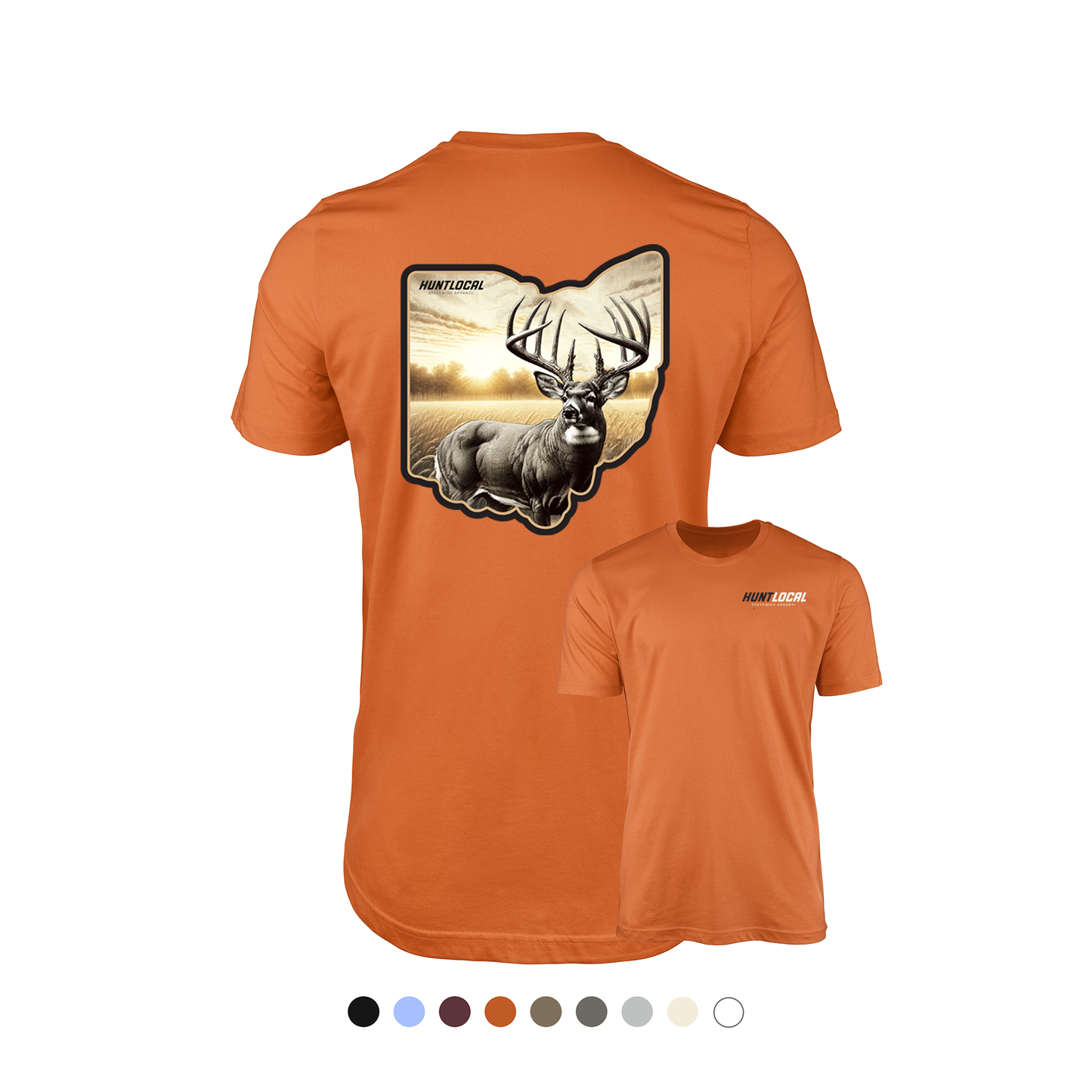 Ohio - Whitetail Buck Tee (back)