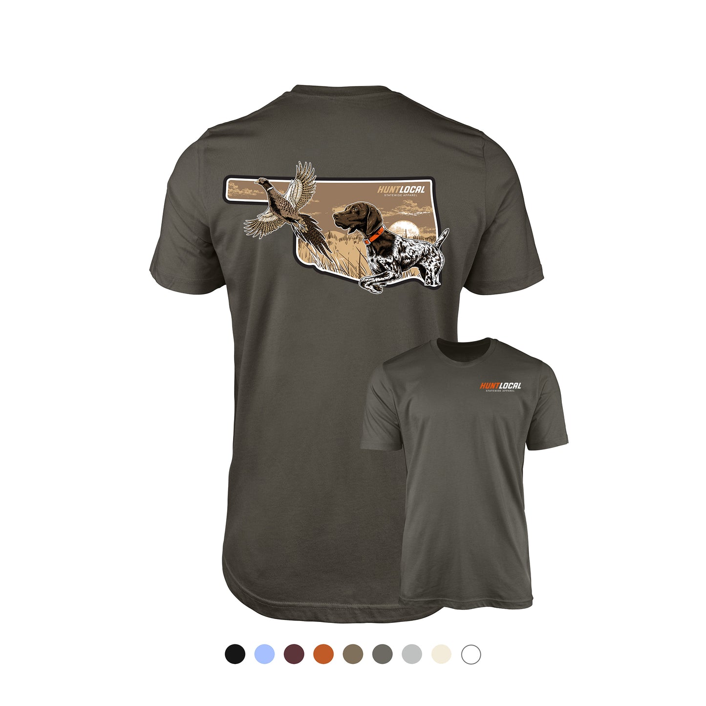 Oklahoma - Upland Bird Dog Tee (back)