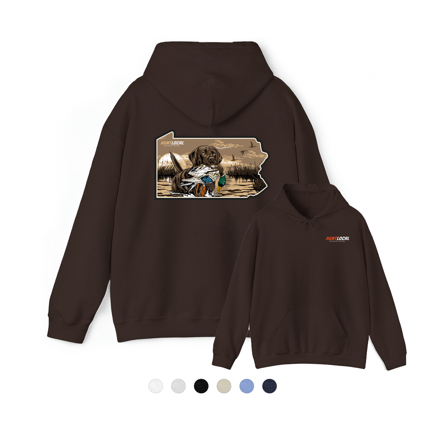 Kansas - Waterfowl Lab Hoodie (back)