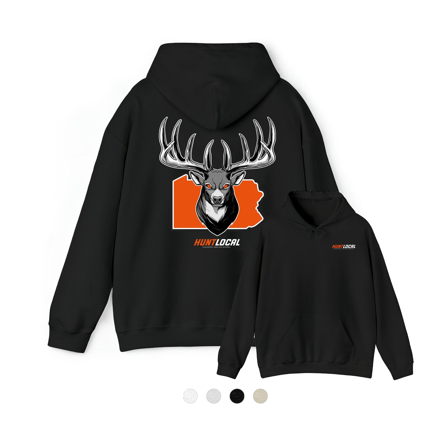 Pennsylvania - Alpha Buck Hoodie (back)