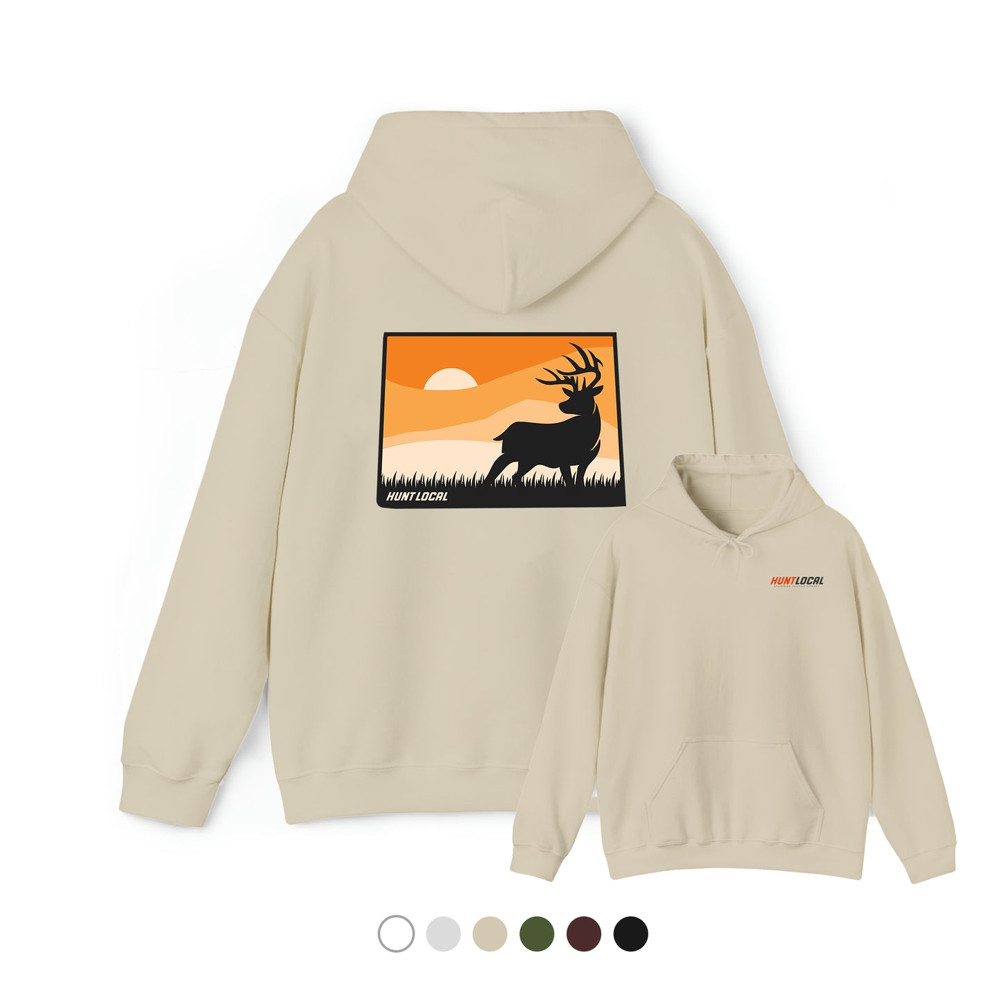 Colorado - Sunset Buck Hoodie (back)