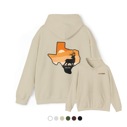 Texas - Sunset Buck Hoodie (back)