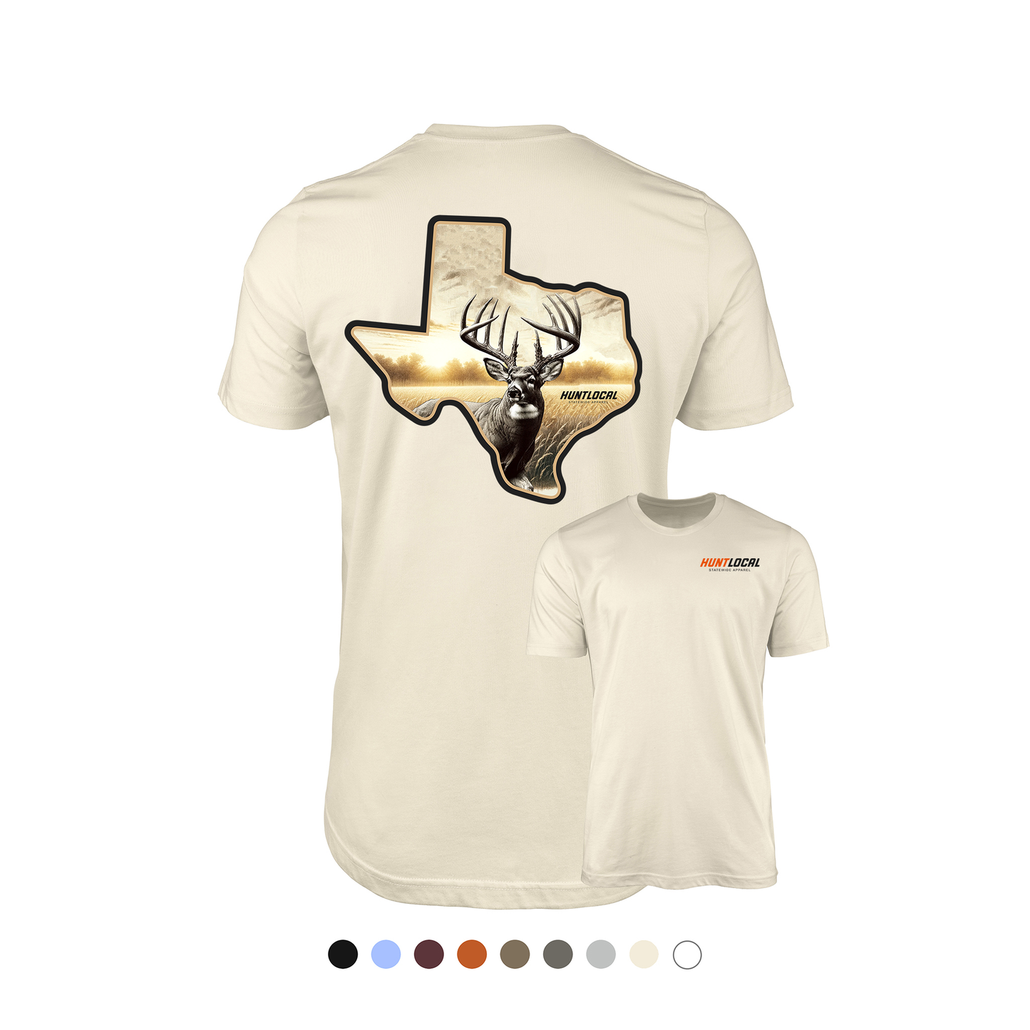 Texas - Whitetail Buck Tee (back)