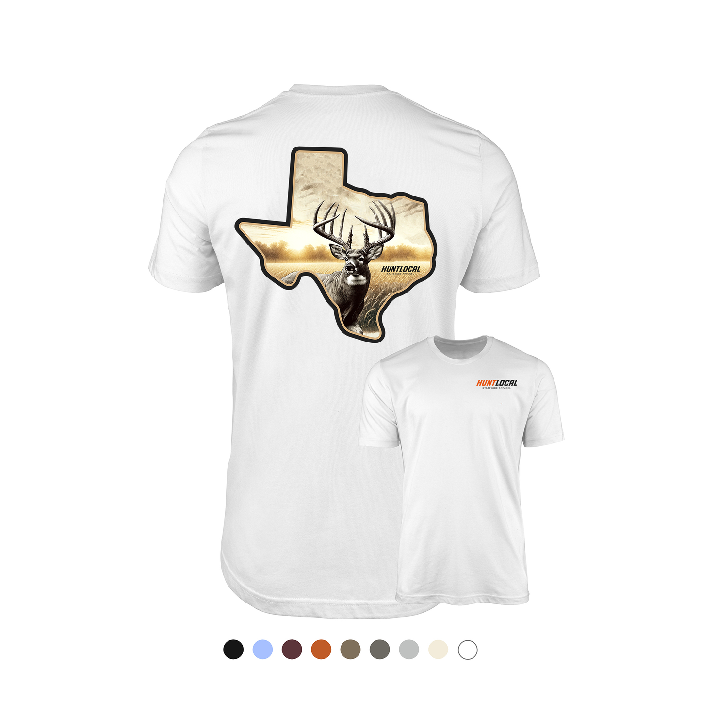 Texas - Whitetail Buck Tee (back)