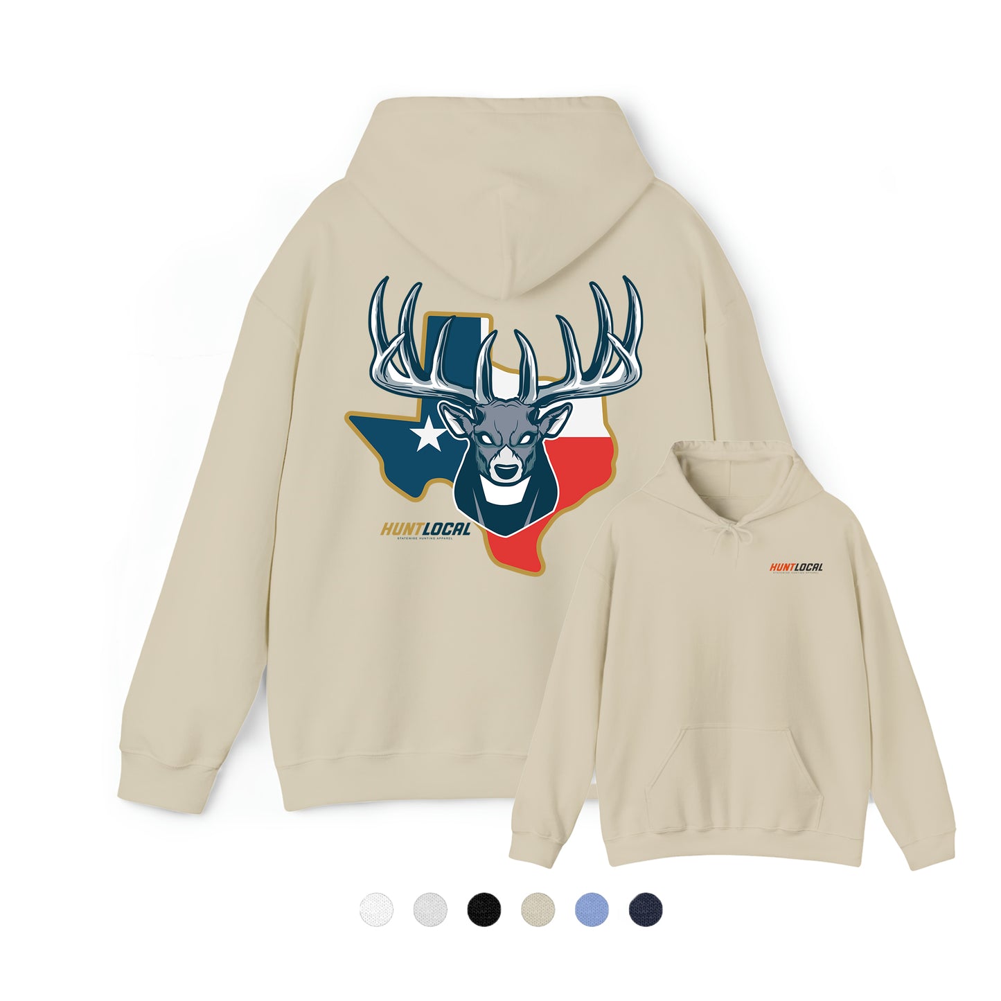 Texas - USA Buck Hoodie (back)