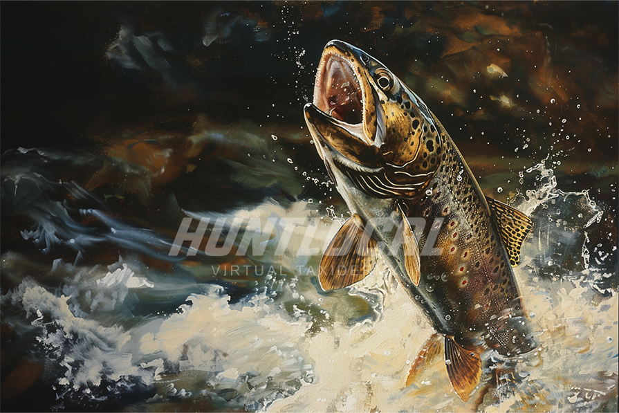 SCENE 208 - Custom Trout Art