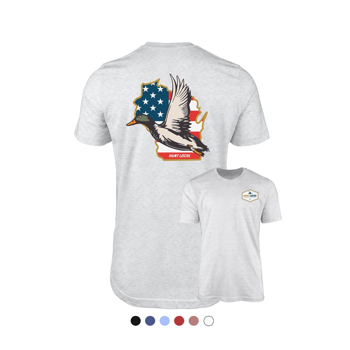 Wisconsin - USA Waterfowl Back Tee