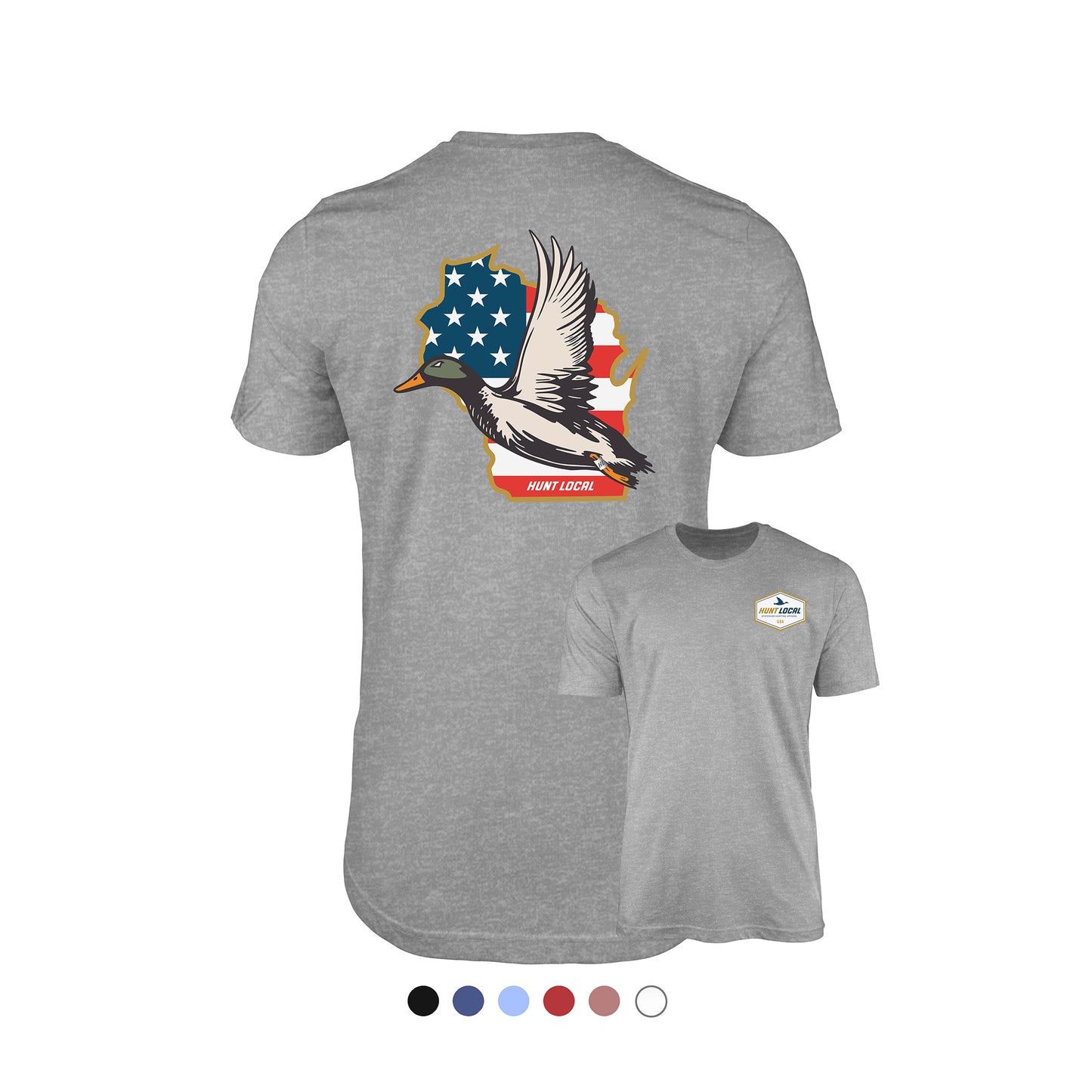 Wisconsin - USA Waterfowl Back Tee