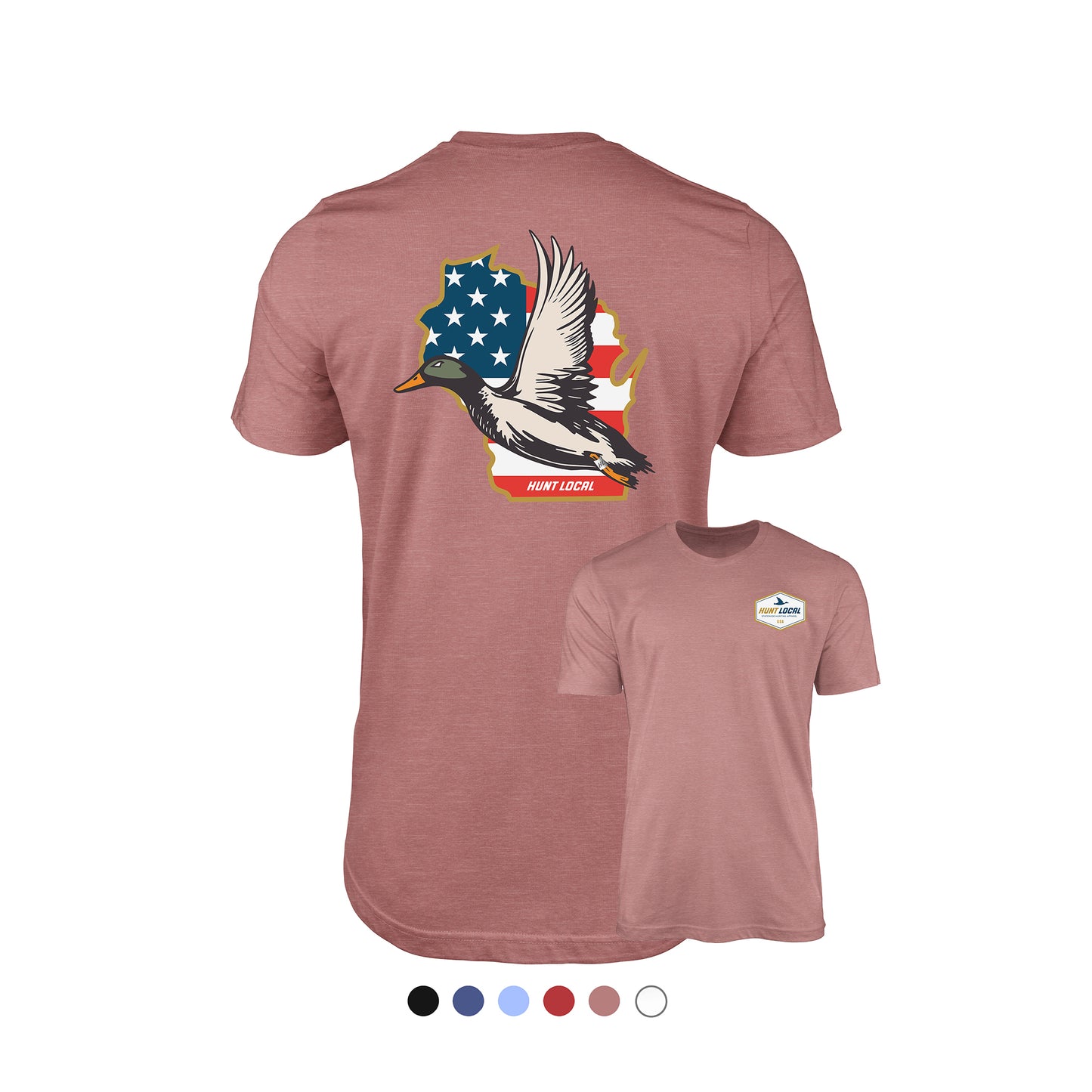 Wisconsin - USA Waterfowl Back Tee