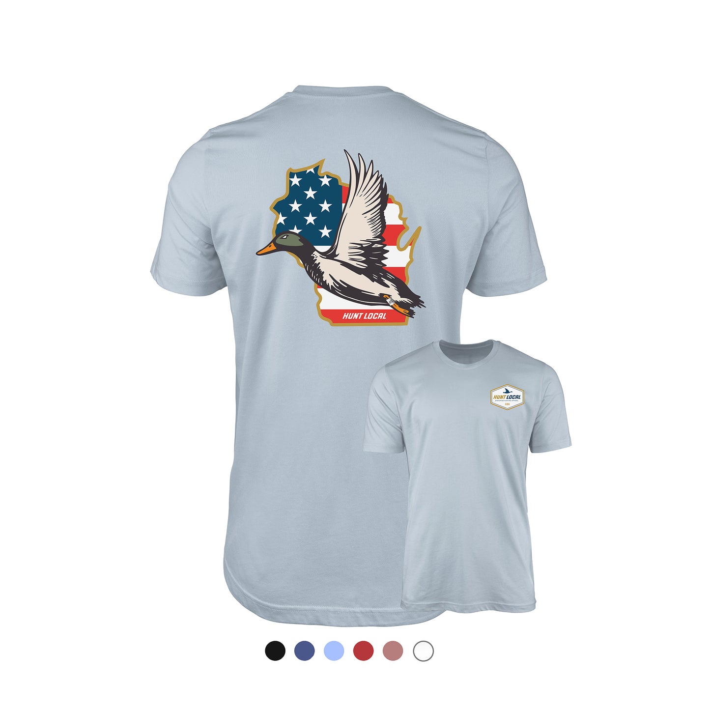 Wisconsin - USA Waterfowl Back Tee