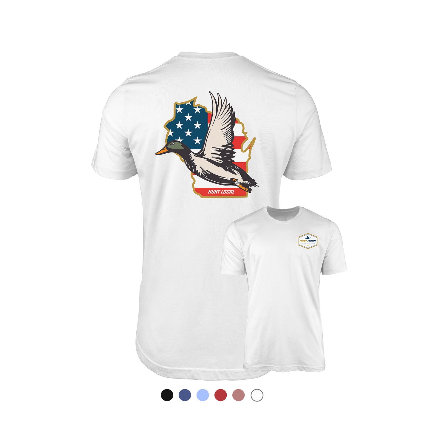 Wisconsin - USA Waterfowl Back Tee