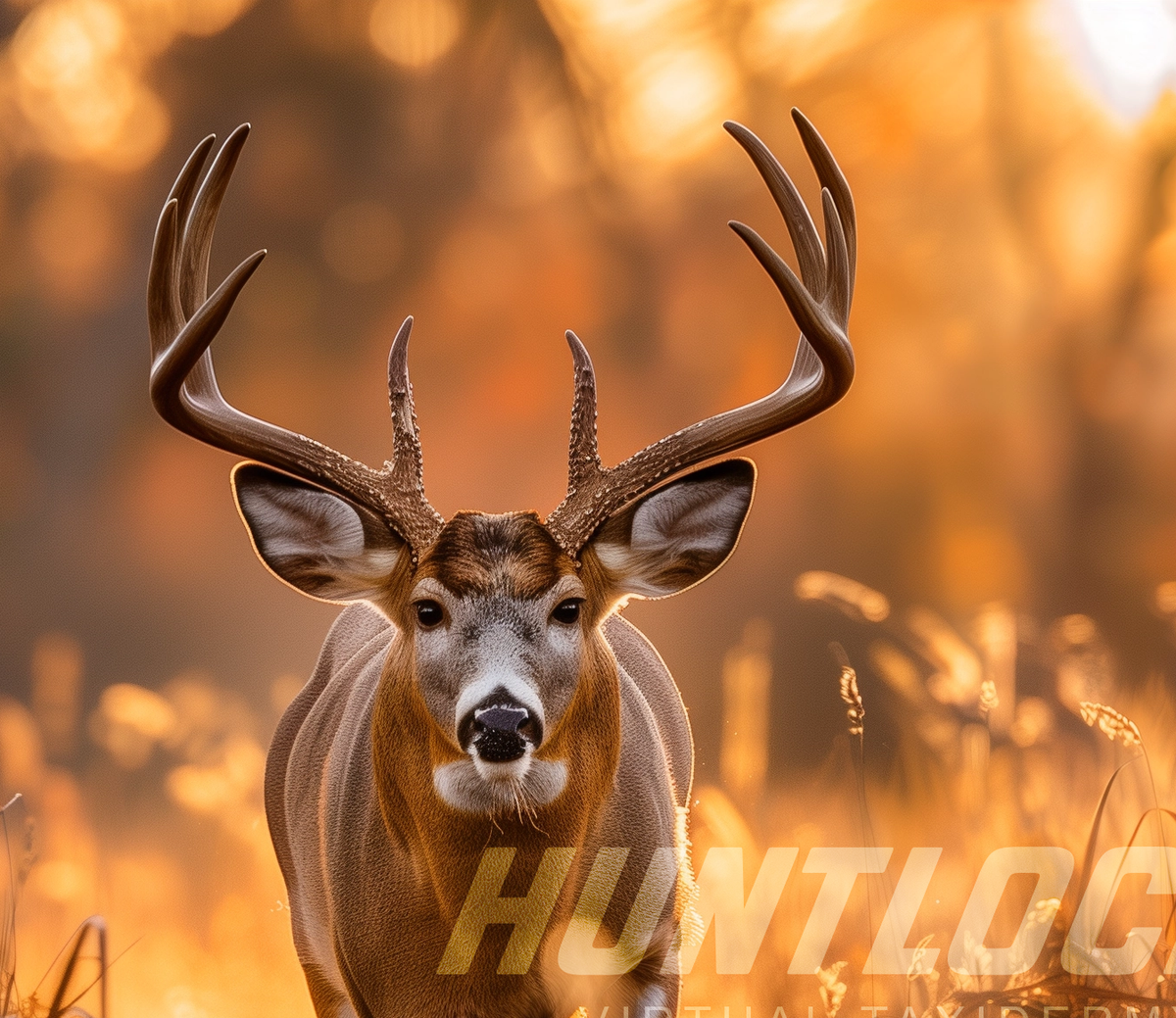 Antler detail close-up of Scene 16 whitetail custom art